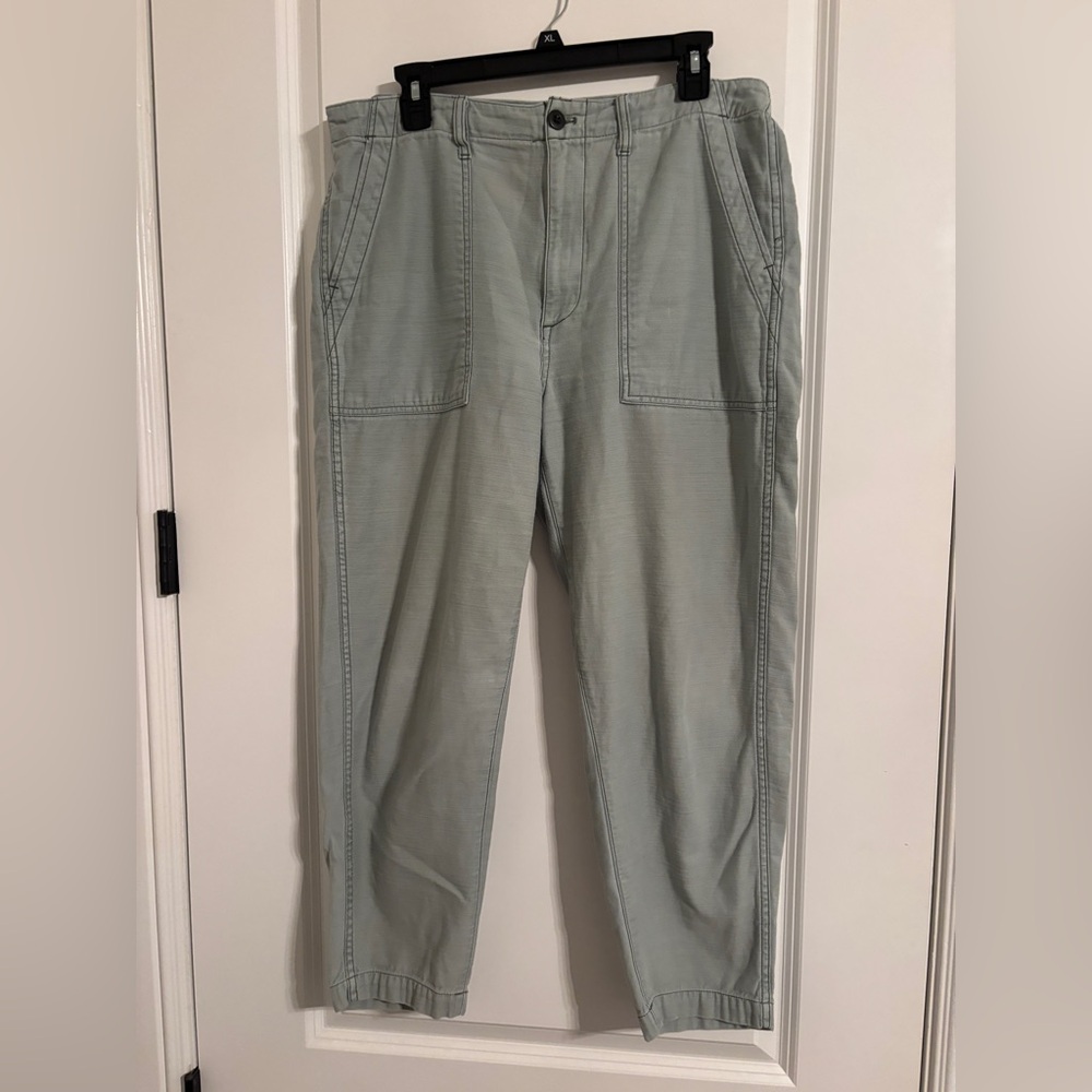 Madewell Women’s Light Green Griff Fatigue Cargo Casual Pants- SIZE 30
